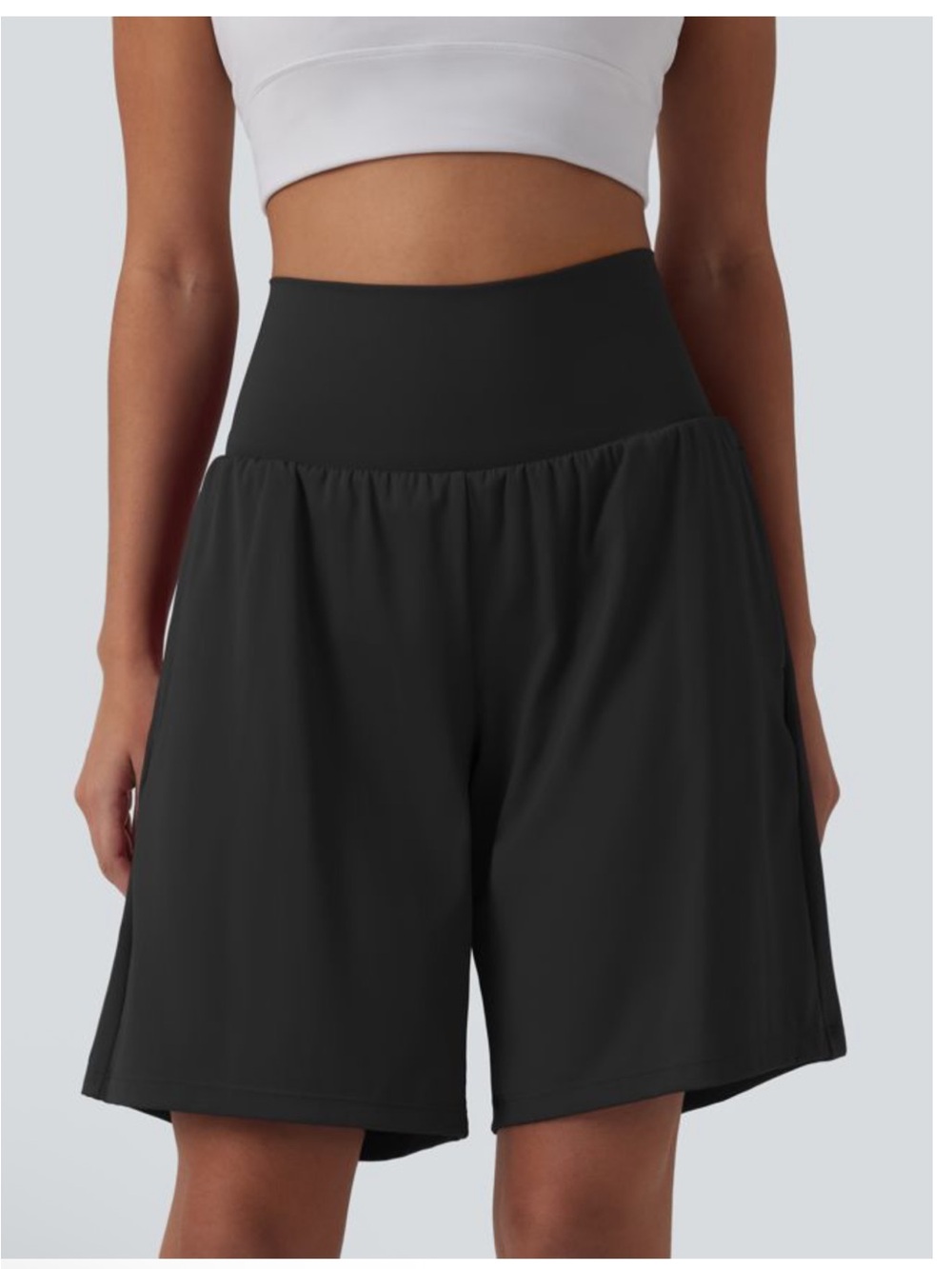 NWOT Halara SoftlyZero™ Airy Super High Waisted Shorts 9" Size Large - Picture 2 of 7